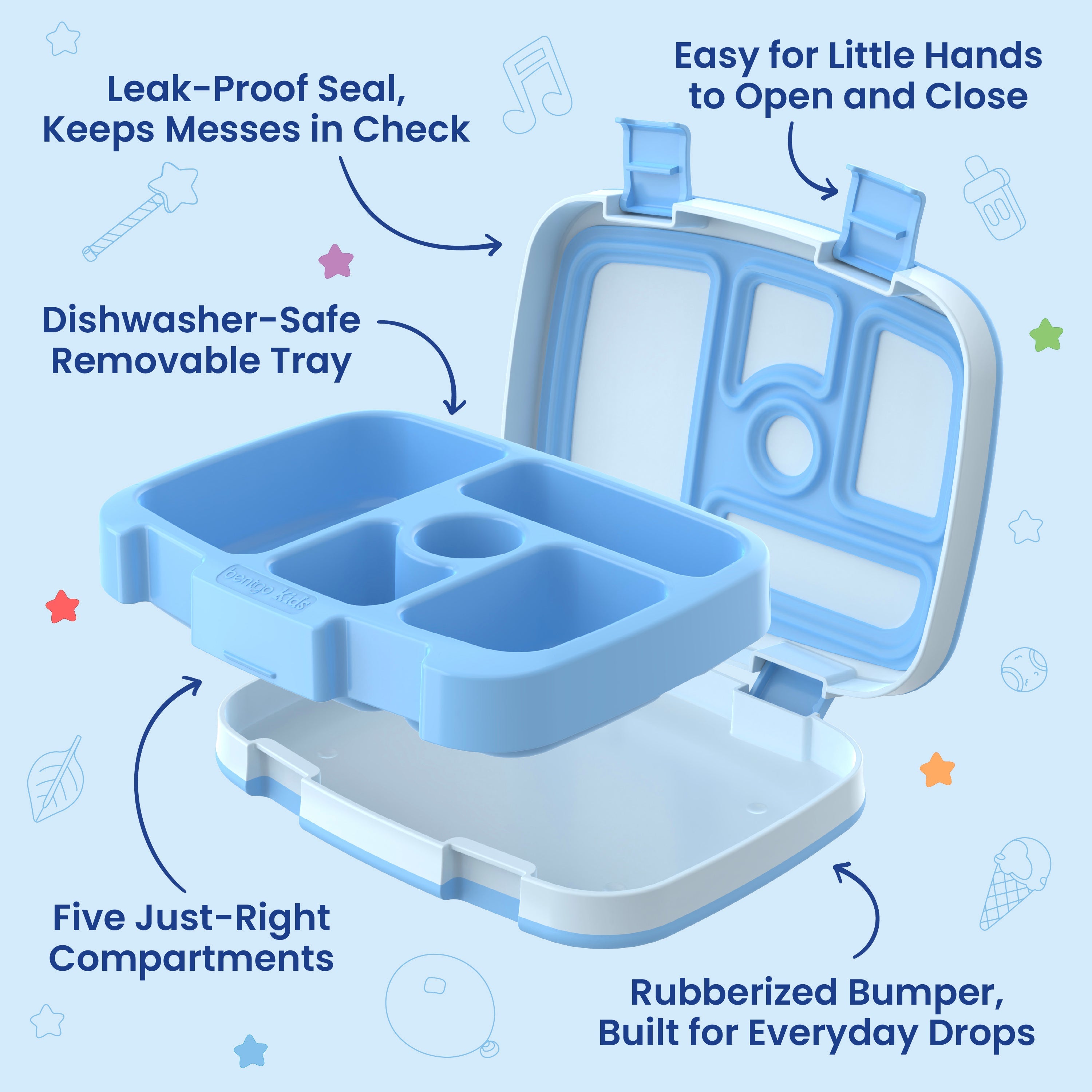 Bentgo +  Bluey Kids Prints Lunch Box