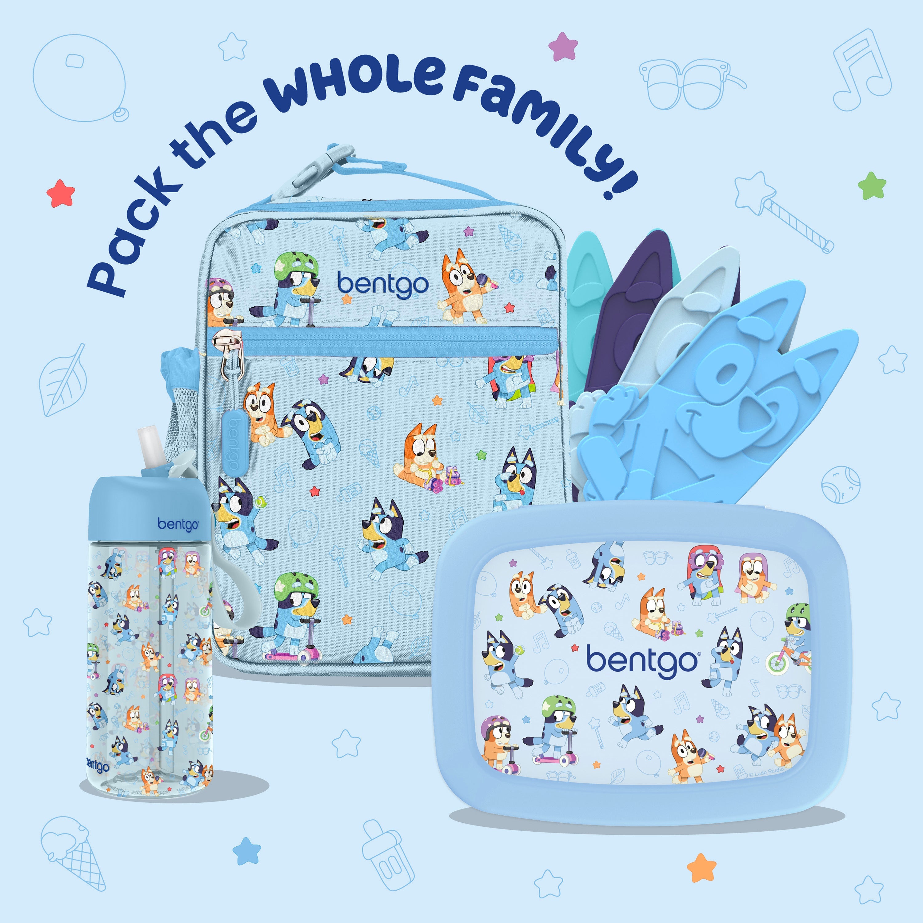 Bentgo +  Bluey Kids Prints Lunch Box
