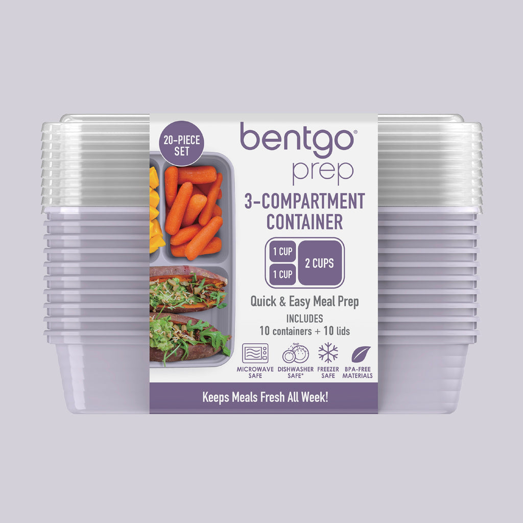 Bentgo Prep 3-Compartment Meal Prep Containers (20-Piece)