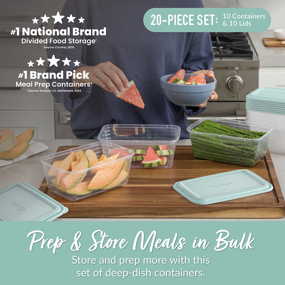 Bentgo Prep 8-Cup Deep-Dish Container (20-Piece Set)
