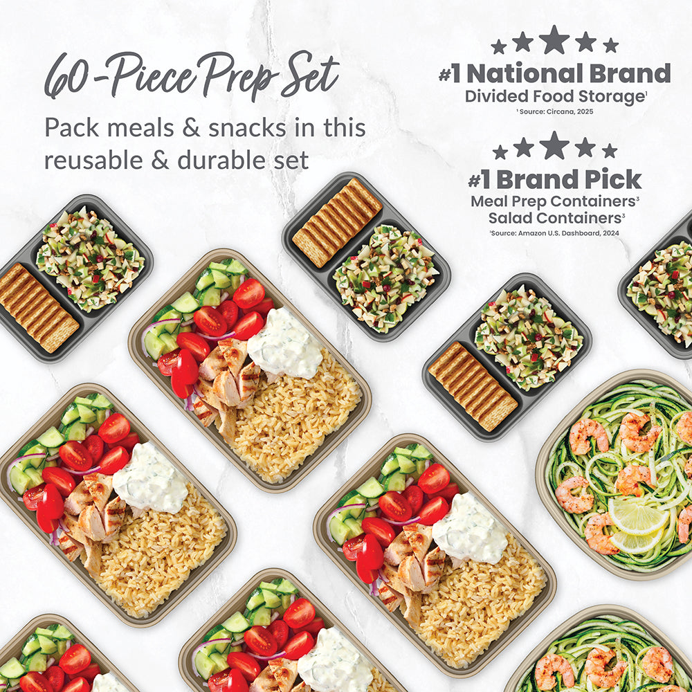 Bentgo Prep 60-Piece Variety Meal Prep Kit