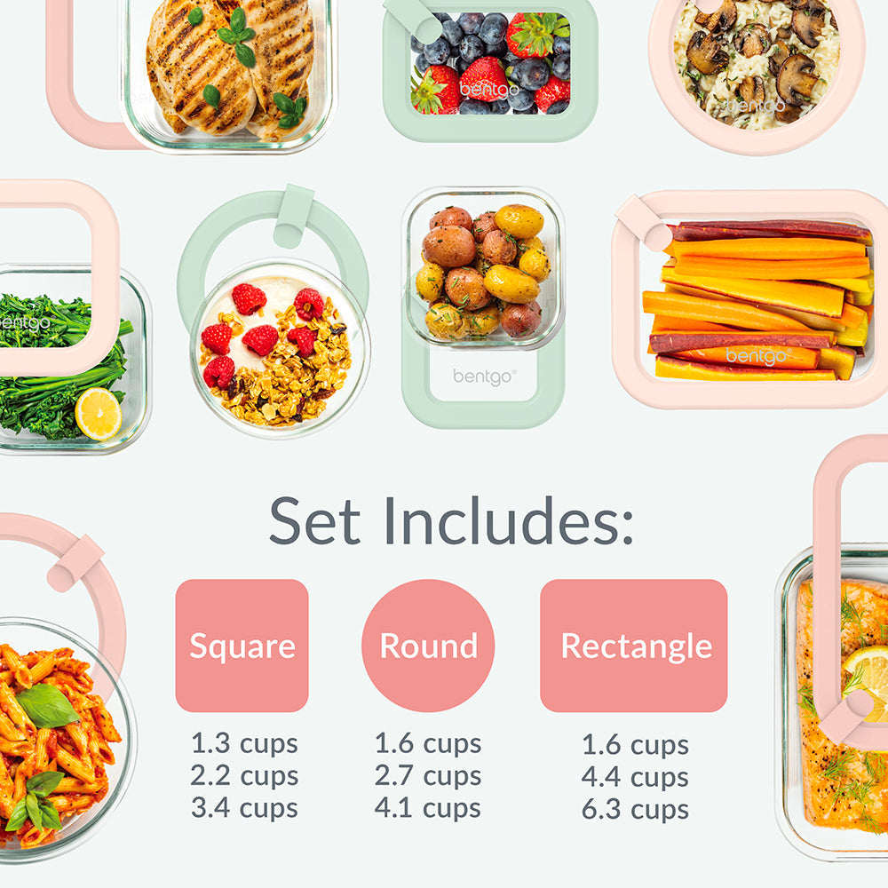 Bentgo Signature Glass Food Storage Set (18-Piece)
