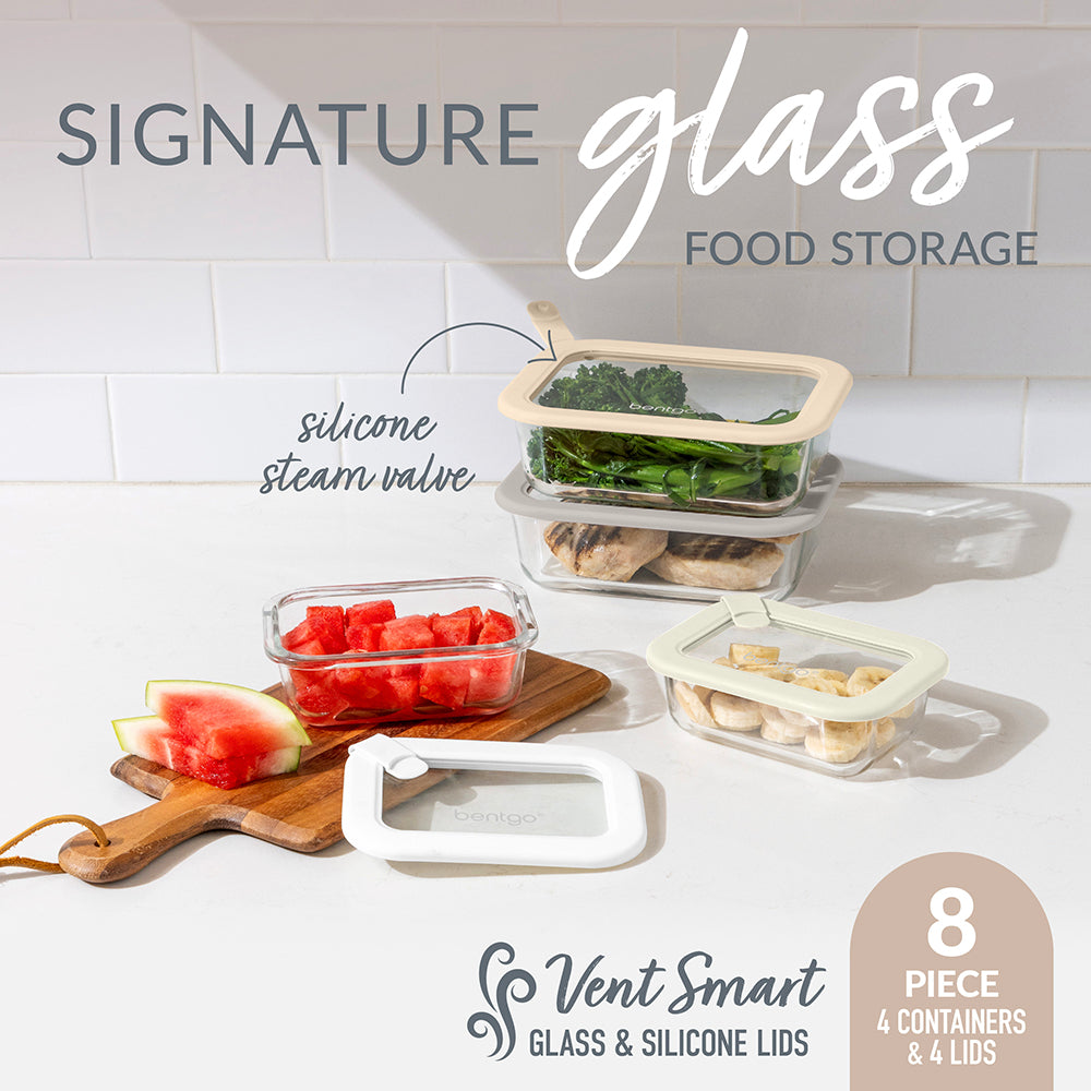 Bentgo Signature Glass Food Storage Set (8-Piece)