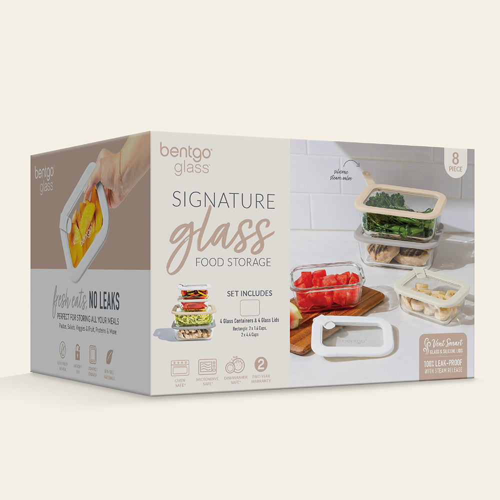 Bentgo Signature Glass Food Storage Set (8-Piece)